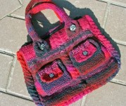 Вязание сумки Aurora - гламурная версия